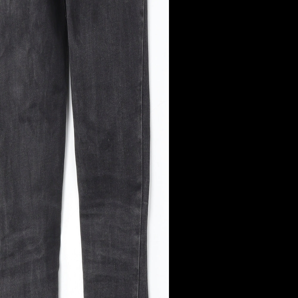 915 Generation Girls Black Cotton Skinny Jeans Size 11 Years Regular