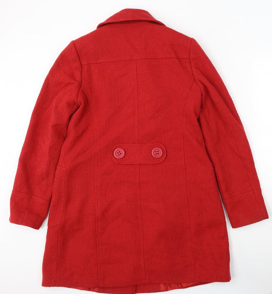 F&F Womens Red Jacket Size 10 Button