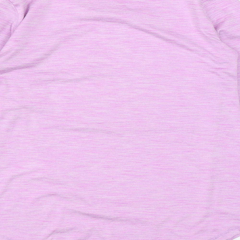 Dunnes Girls Purple Polyester Basic Casual Size 10-11 Years Round Neck