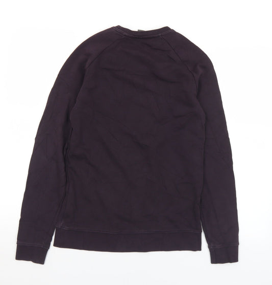 ASOS Mens Black Cotton Pullover Sweatshirt Size XS