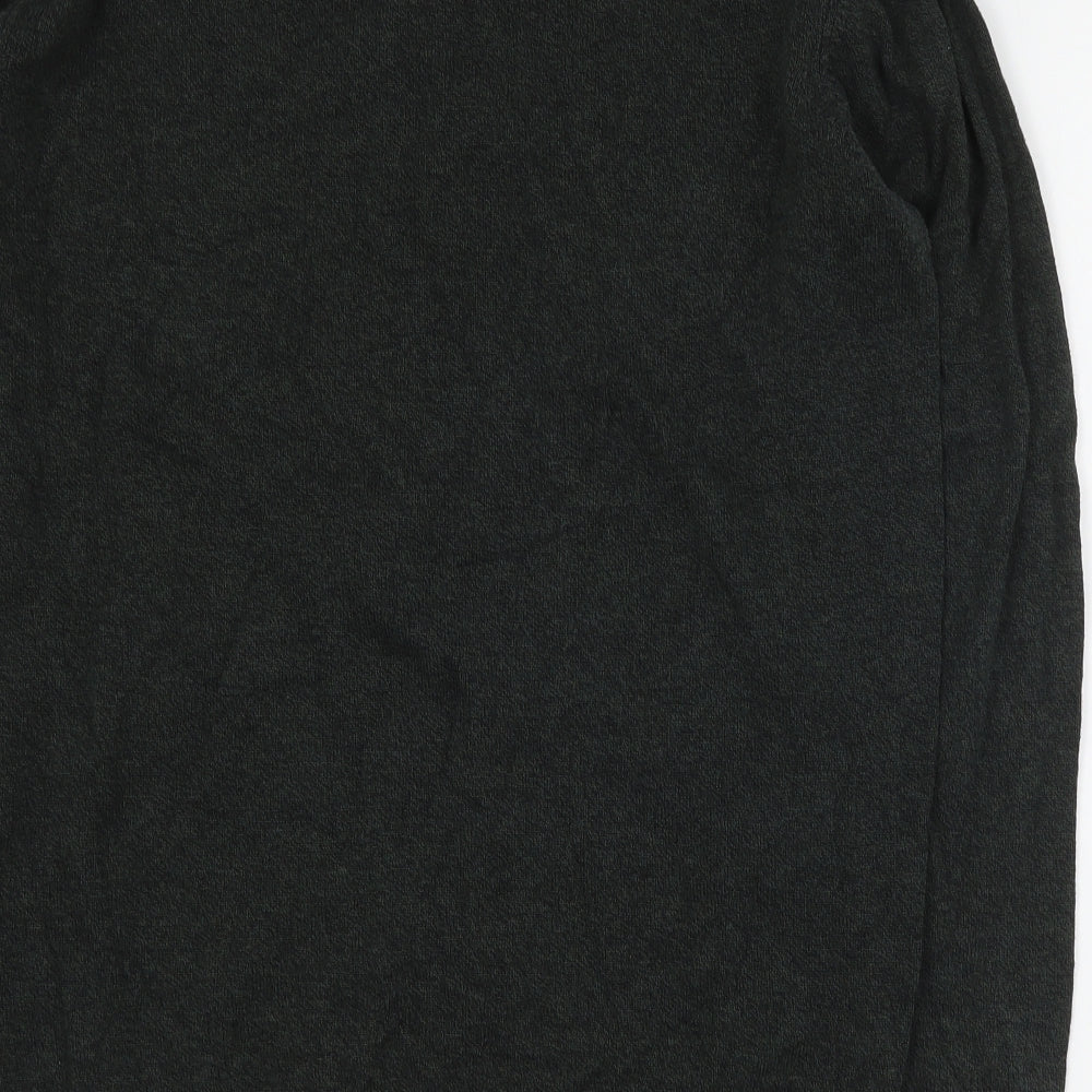 Topman Mens Green Round Neck Cotton Pullover Jumper Size M