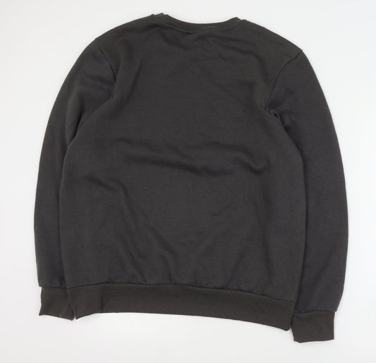 Womens UK L Regular Slazenger Grey Pullover Sweatshirt