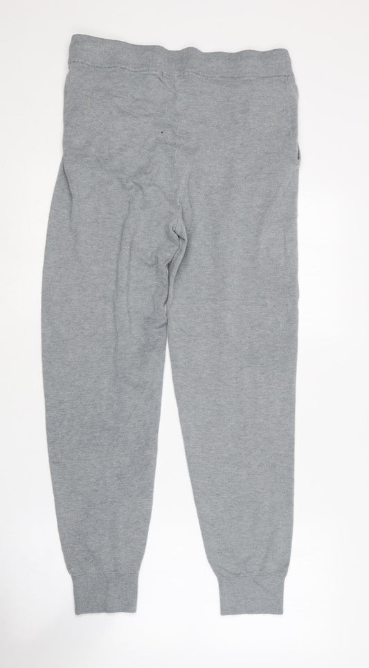Dunnes Stores Womens Grey Viscose Jogger Trousers Size M L26 in Regular