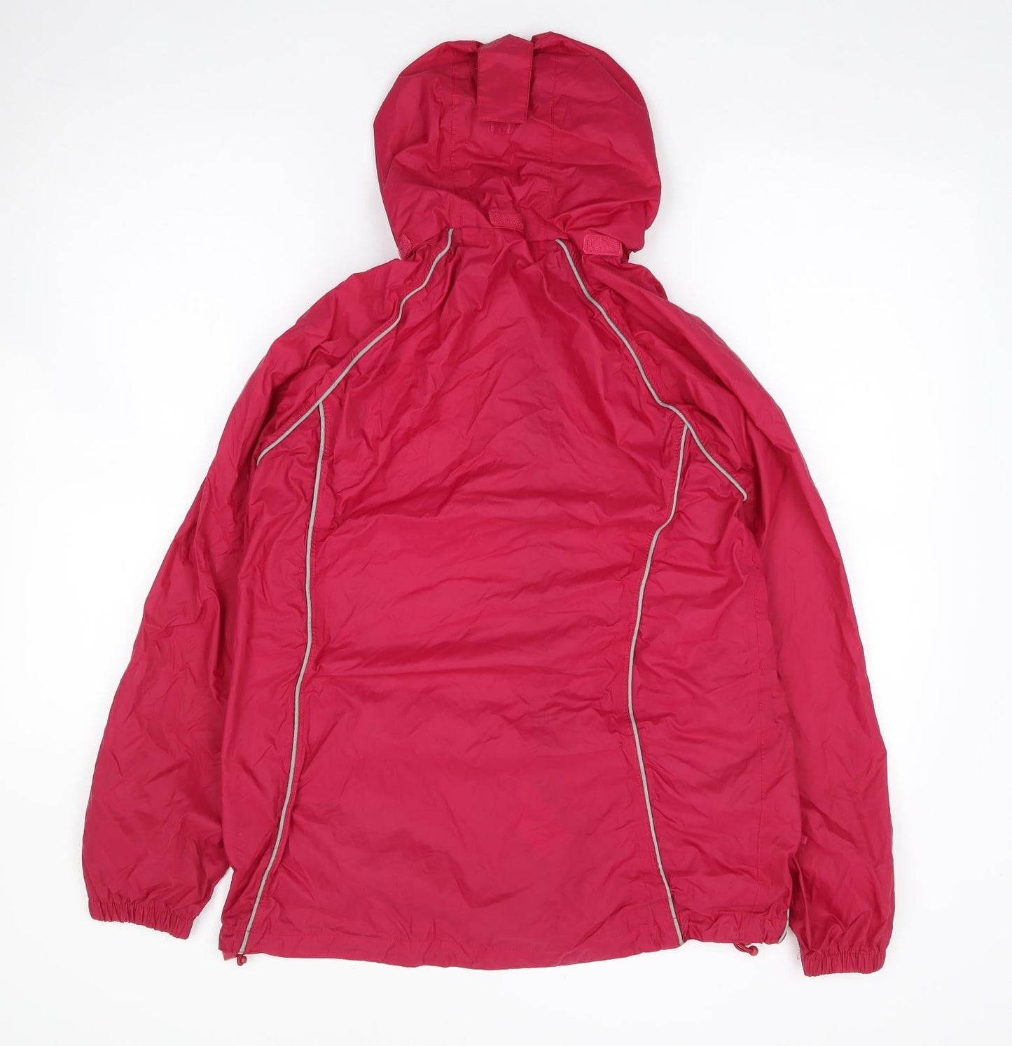 Mountain Life Womens Pink Rain Coat Coat Size 8 Zip