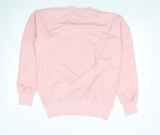 Wizarding World Womens Pink Cotton Pullover Sweatshirt Size S Pullover - Harry Potter