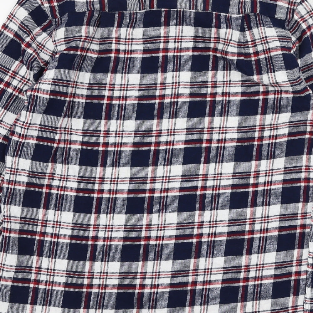 Cedar Wood State Mens Multicoloured Plaid Cotton Button-Up Size XS Collared Button