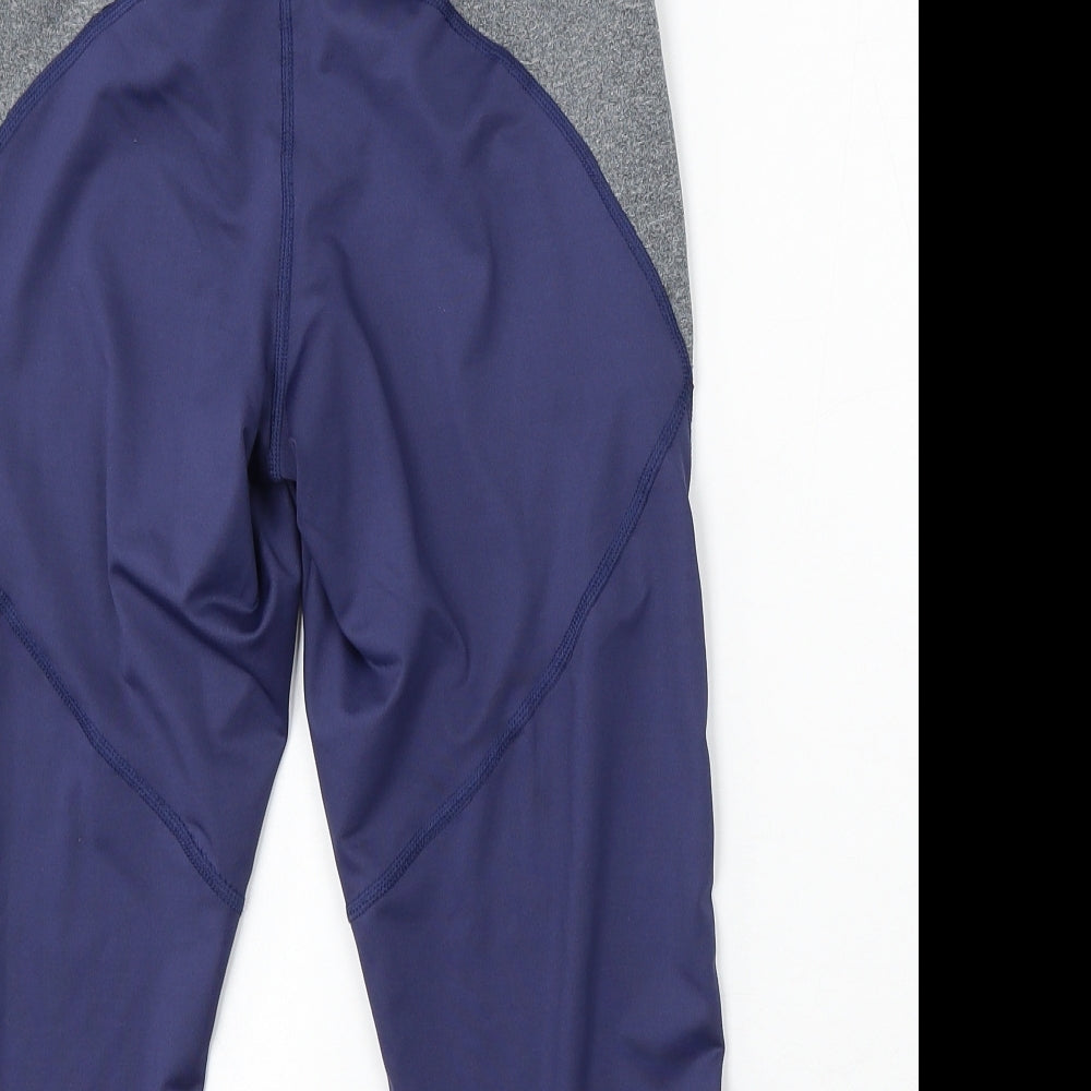Crivit Womens Blue Polyester Compression Shorts Size M L18 in Regular