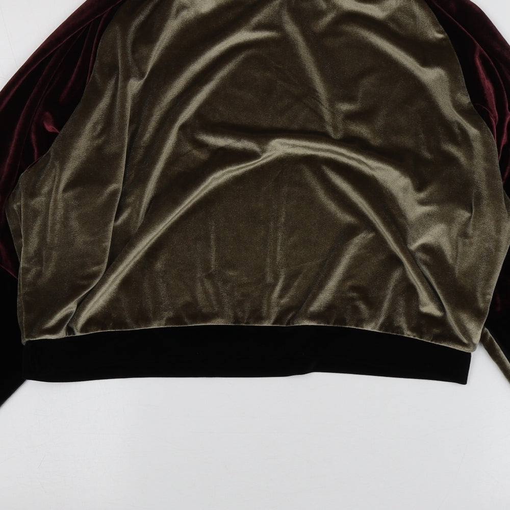 M&S Womens Gold Polyester Pullover Sweatshirt Size M