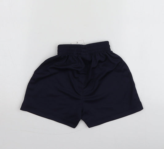 Akoa Boys Blue 100% Polyester Sweat Shorts Size 3-4 Years Regular