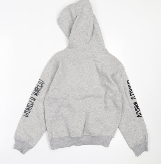 A2Z 4 Kids Girls Grey Polyester Pullover Hoodie Size 9-10 Years Pullover - Charli D'amelio