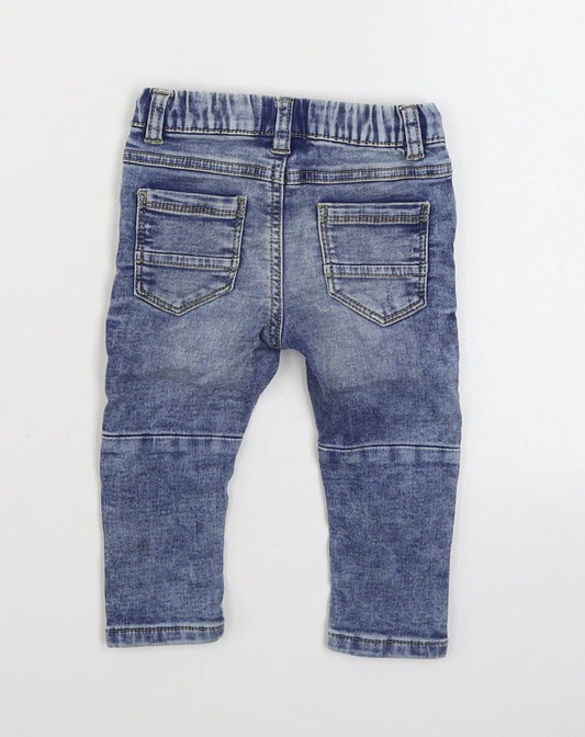 NEXT Boys Blue Cotton Jogger Jeans Size 9 Months