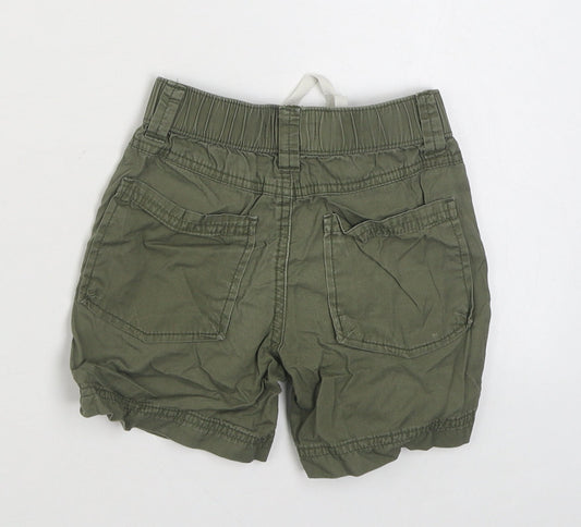 Pumpkin Patch Boys Green 100% Cotton Cargo Shorts Size 2 Years Regular Tie