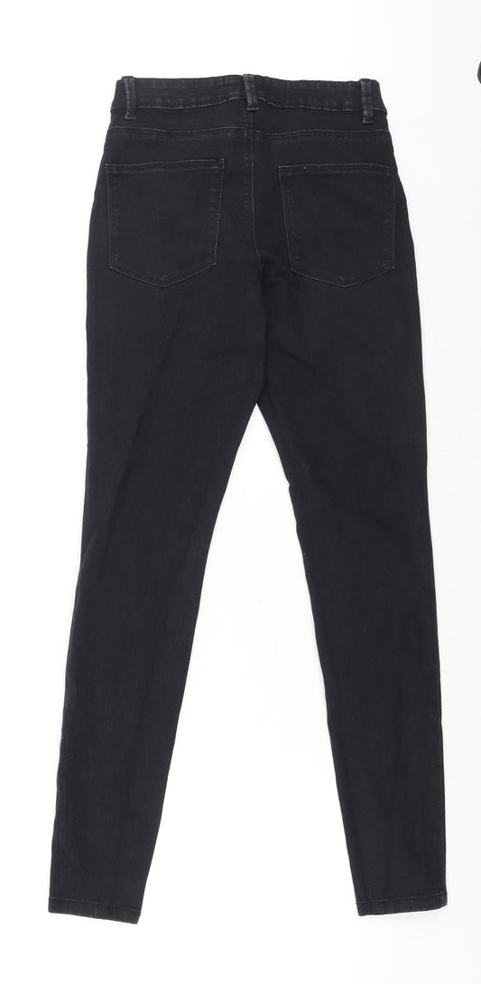 Primark Womens Grey Cotton Skinny Jeans Size 8 L26 in Regular