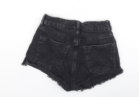 Divided Womens Grey Cotton Hot Pants Shorts Size 34 L3 in Regular
