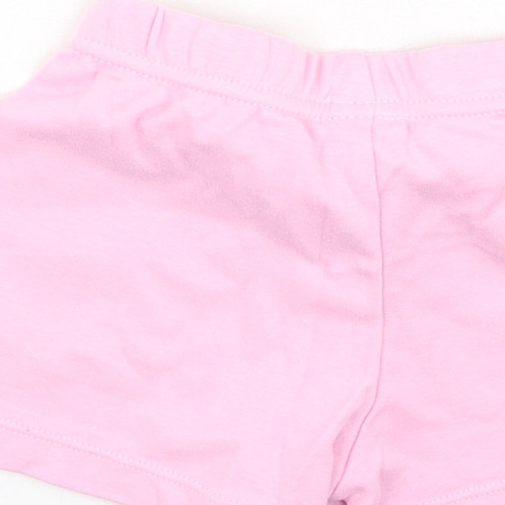 George Girls Pink Cotton Cropped Leggings Size 9-12 Months - Peppa pig