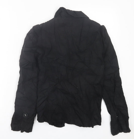 Cherokee Womens Black Jacket Blazer Size 8 Button