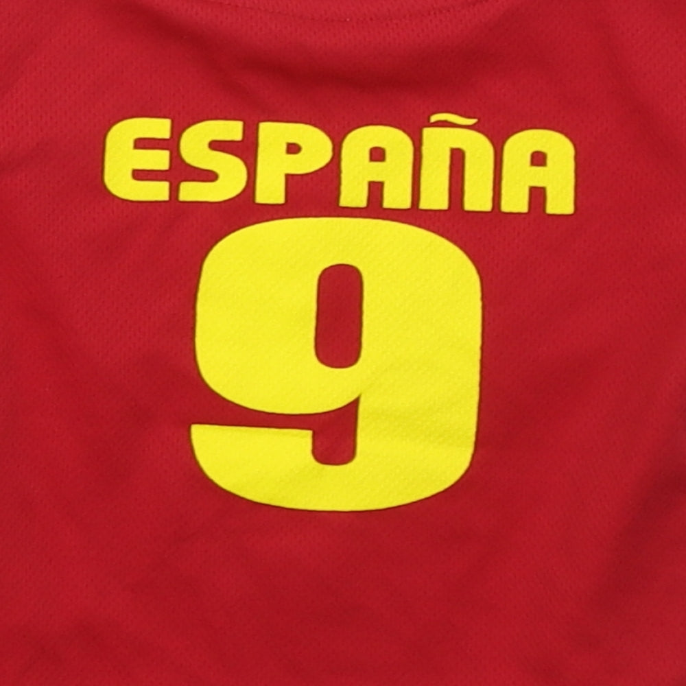 Dunnes Boys Red Polyester Basic T-Shirt Size 6-9 Months Crew Neck Pullover - Espana
