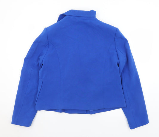 Papaya Womens Blue Jacket Size S Button