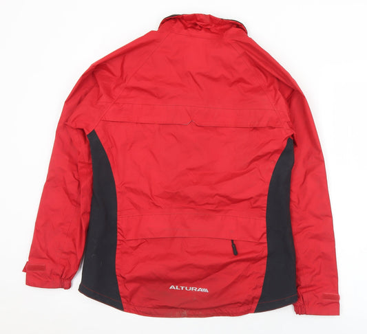 Altura Womens Red Anorak Coat Size 8 Zip