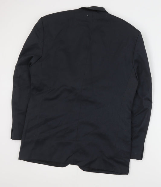 Burton Mens Blue Polyester Jacket Suit Jacket Size L