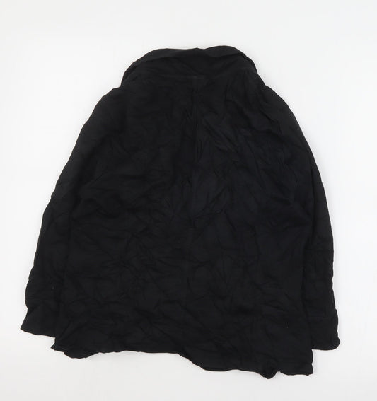 George Womens Black Jacket Blazer Size 12 Button