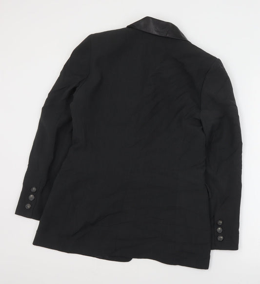 Histoire de Plaire Womens Black Polyester Jacket Suit Jacket Size M