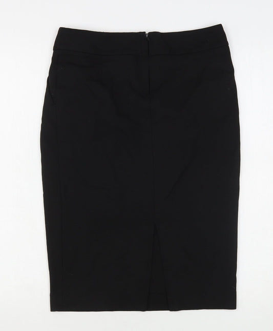 NEXT Womens Black Viscose Straight & Pencil Skirt Size 8