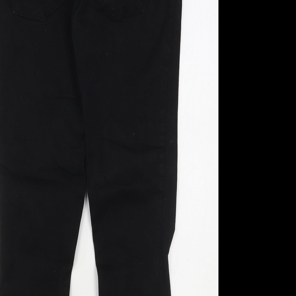 New Look Womens Black Cotton Skinny Jeans Size 10 L26 in Regular