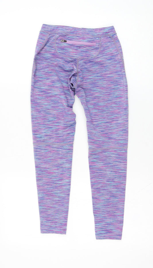 More Mile Girls Purple Polyester Jogger Trousers Size XS Regular Pullover - Leggings