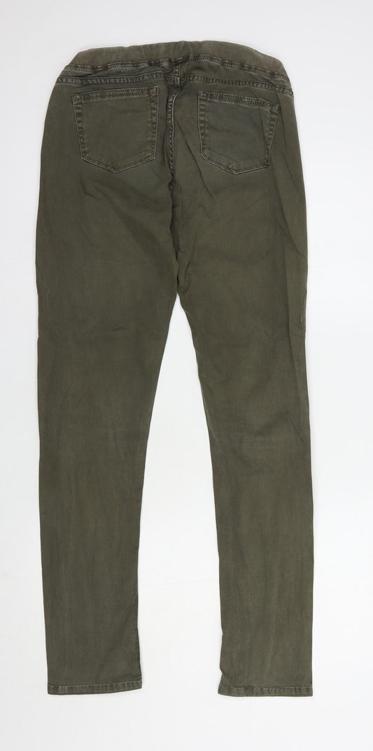 E-last-fit Womens Green Cotton Jegging Jeans Size 8 L32 in Regular