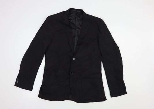 Cedarwood State Mens Black Jacket Blazer Size 38 Button