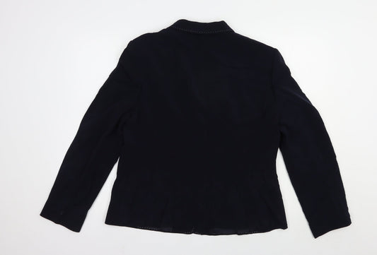 Gerry Weber Womens Blue Jacket Blazer Size 16 Button
