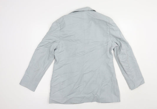 Berkertex Womens Grey Jacket Blazer Size 12 Button