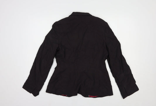 NEXT Womens Black Jacket Blazer Size 10 Button