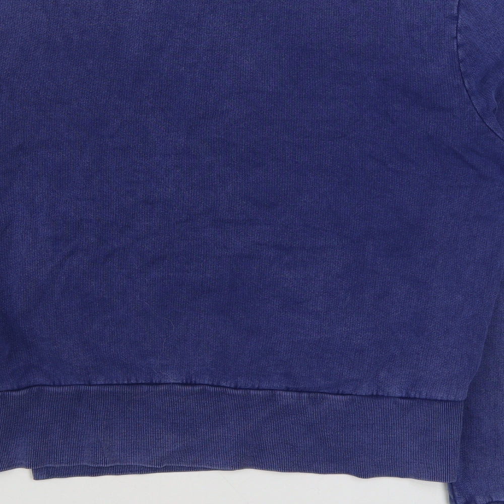 NEXT Mens Blue Round Neck Cotton Pullover Jumper Size M