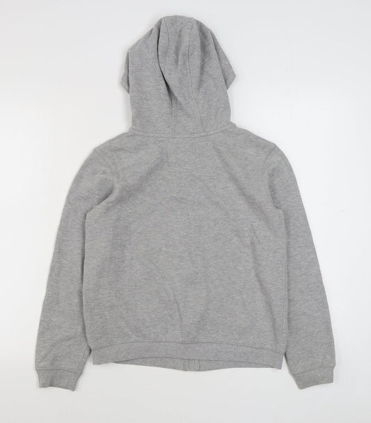 YD Girls Clear Cotton Full Zip Hoodie Size 12-13 Years Zip