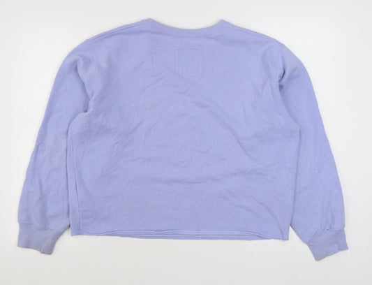 Hollister Womens Purple Cotton Pullover Sweatshirt Size M Pullover