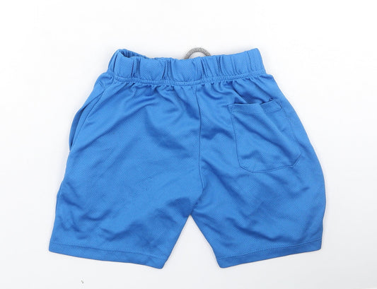 Pep & Co Boys Blue Polyester Sweat Shorts Size 5-6 Years Regular