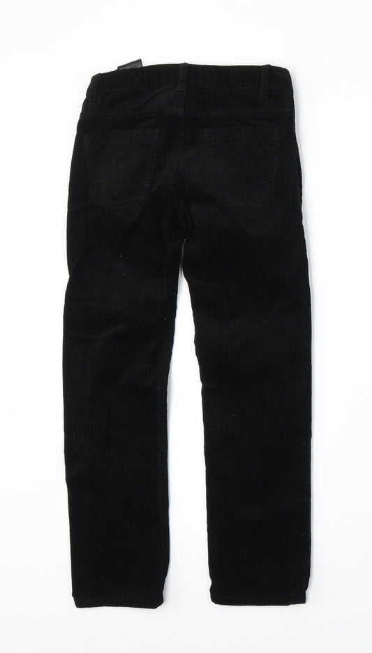 L.O.G.G Girls Black Cotton Chino Trousers Size 7 Years Regular