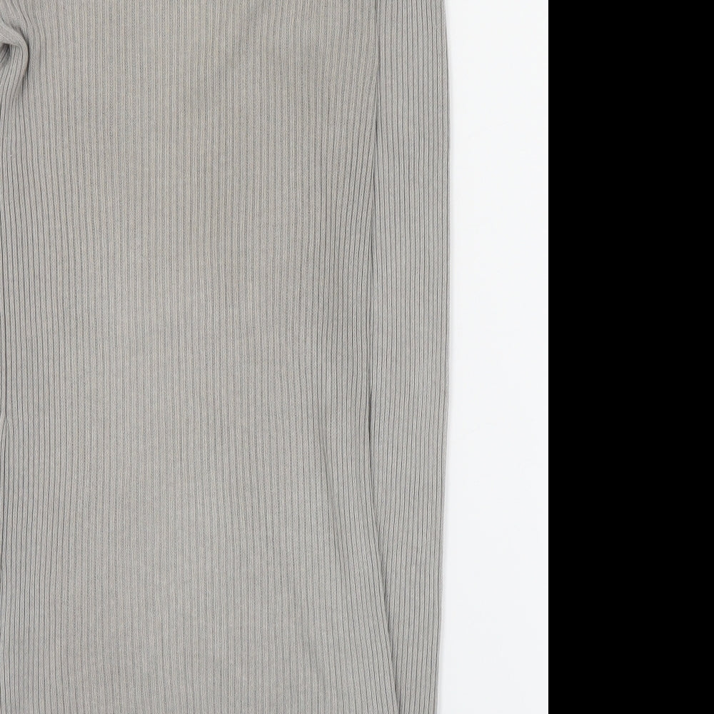 Select Womens Grey Roll Neck Acetate Pullover Jumper Size 8