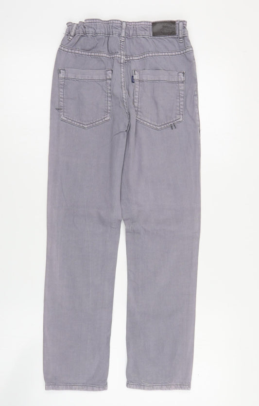 Cherokee Boys Purple Cotton Straight Jeans Size 9-10 Years Regular Zip