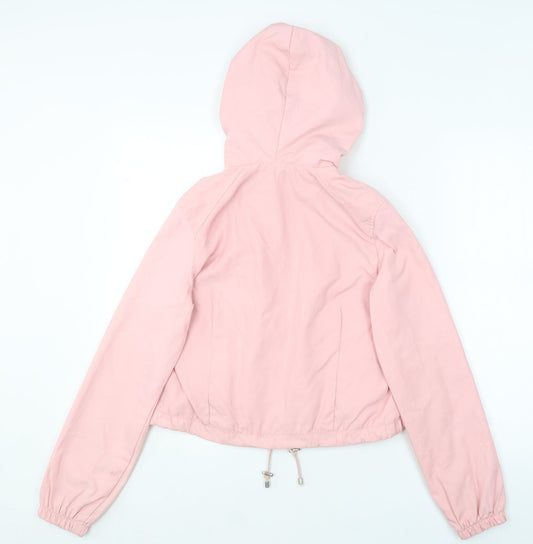 Bershka Girls Pink Jacket Coat Size S