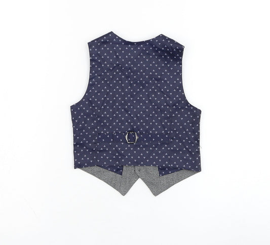 Outfit Boys Grey Jacket Waistcoat Size 18-24 Months Button