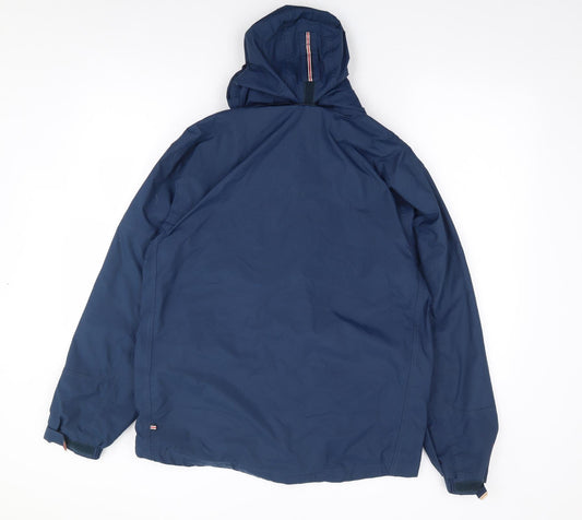 gti Gentini Nautical Mens Blue Rain Coat Coat Size S Zip