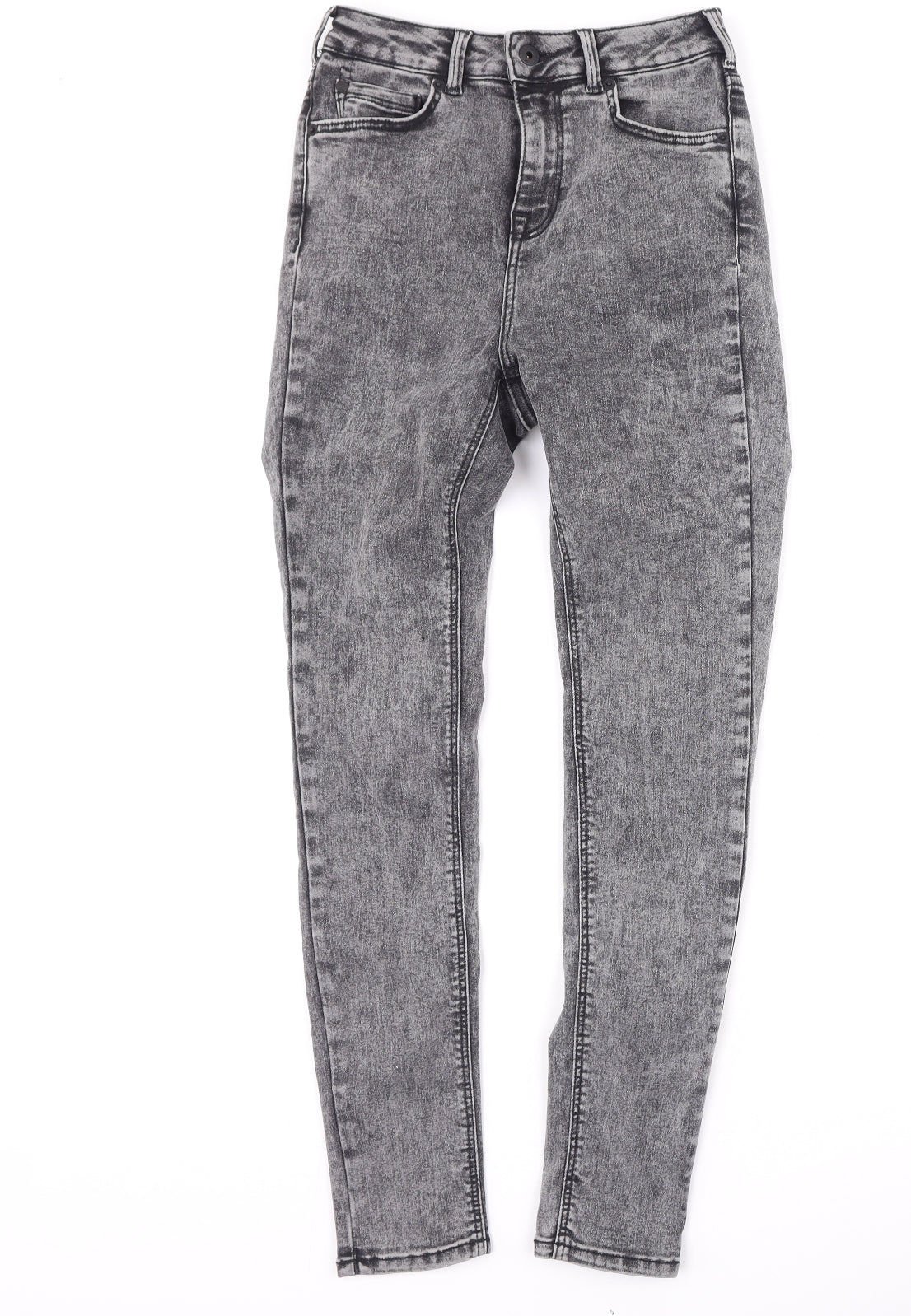 Jack Wills Womens Grey  Cotton Skinny Jeans Size 25 L26 in Regular