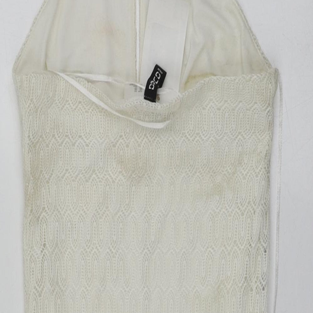 H&M Girls Ivory Polyester Mini Size XS Halter