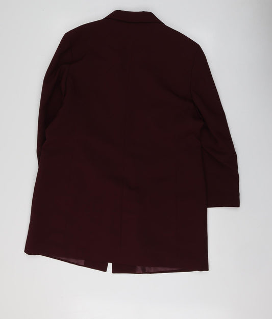 Classics Womens Purple Polyester Jacket Suit Jacket Size 18