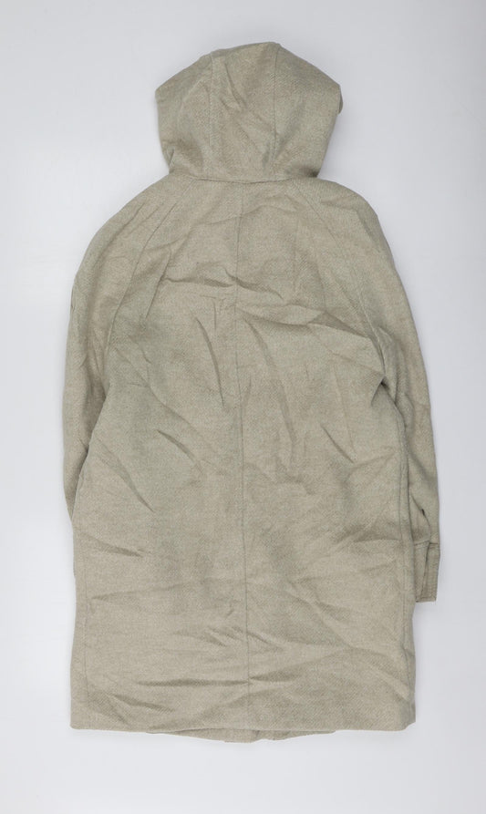 M&S Womens Beige Pea Coat Coat Size 8