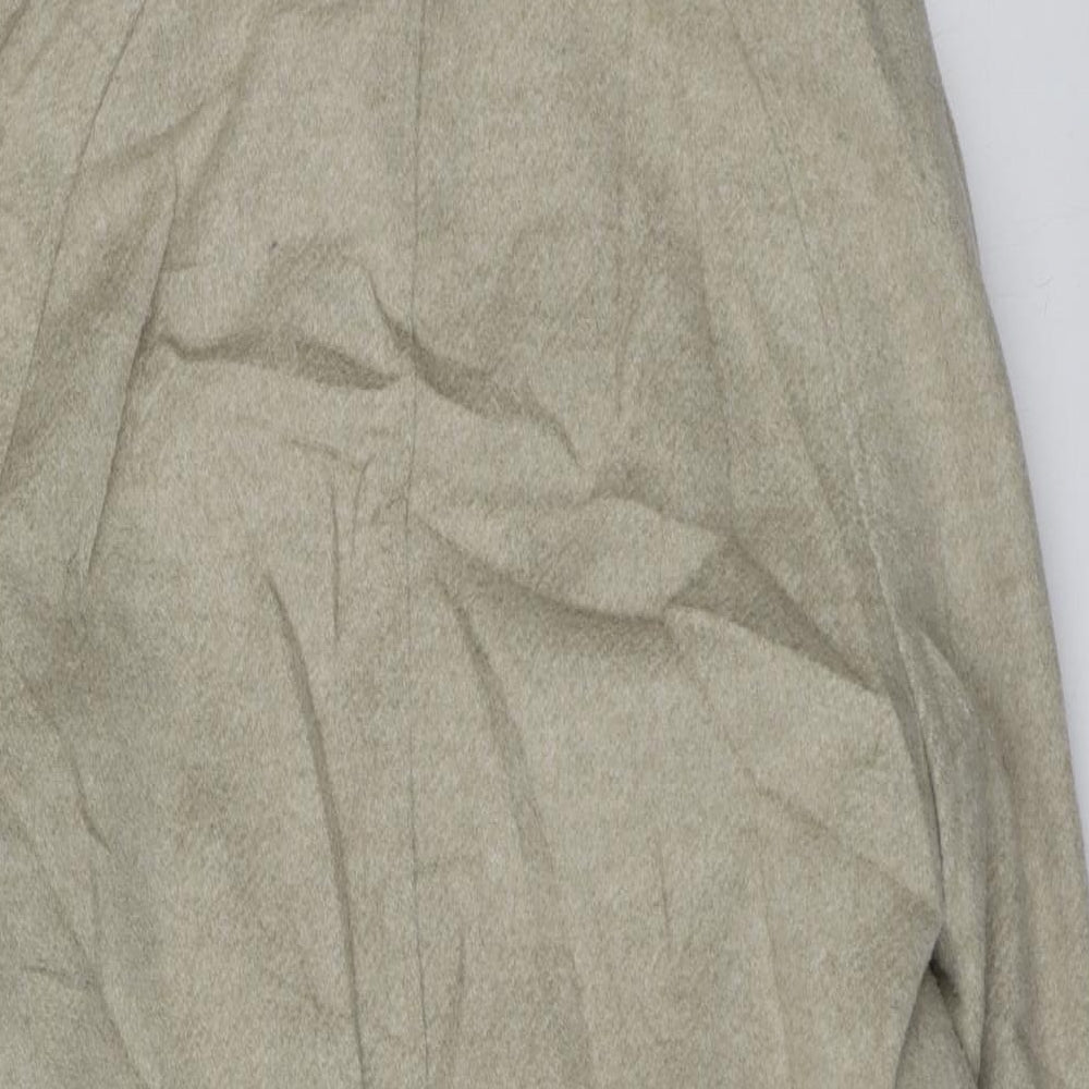 M&S Womens Beige Pea Coat Coat Size 8