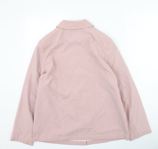 Preworn Womens Pink Jacket Coatigan Size 10